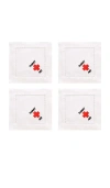 Chefanie Thirst Aid Cocktail Napkins In White