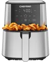 Chefman 6-quart Turbofry Digital Air Fryer In Silver