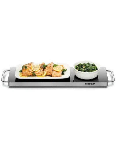 Chefman Glass-top Warming Tray In Black
