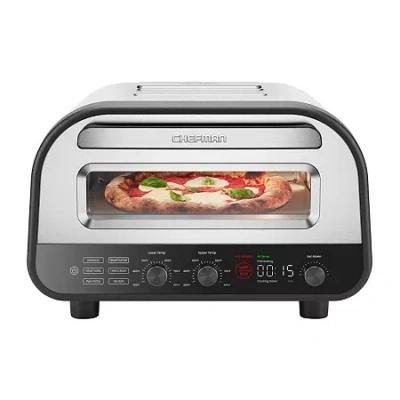 Chefman Indoor Electric Pizza Countertop Oven In Silver