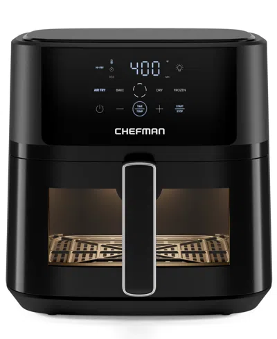 Chefman Turbofry 8-quart Easy-view Digital Air Fryer In Black