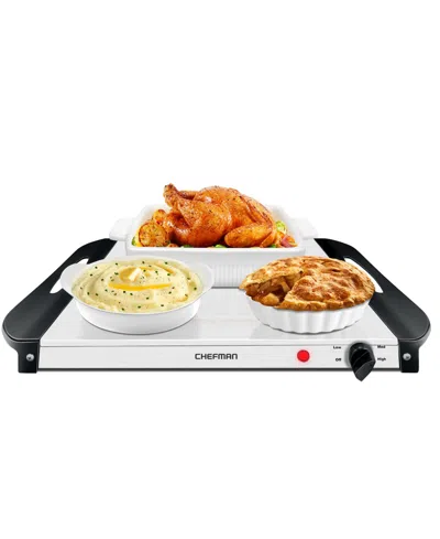 Chefman Warming Tray 3-pan Buffet In Black