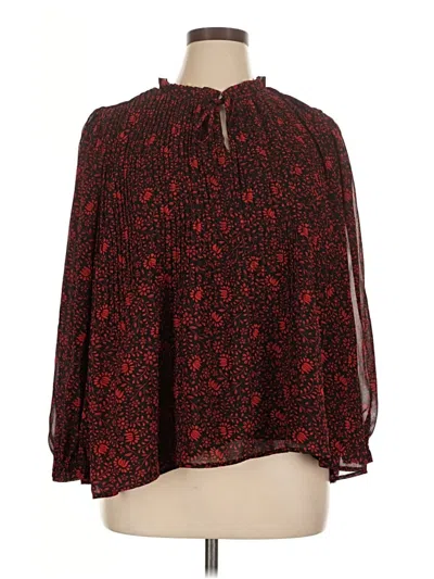 Pre-owned Chelsea & Theodore 3/4 Sleeve Blouse In Red
