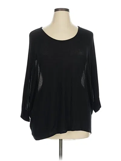 Pre-owned Chelsea & Theodore 3/4 Sleeve T-shirt In Black