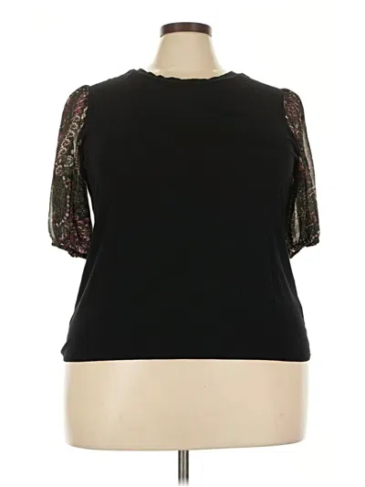 Pre-owned Chelsea & Theodore 3/4 Sleeve T-shirt In Black