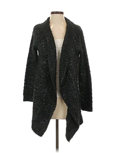 Pre-owned Chelsea & Theodore Cardigan Sweater In Black