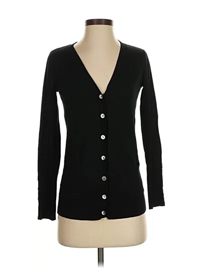 Pre-owned Chelsea & Theodore Cardigan Sweater In Black