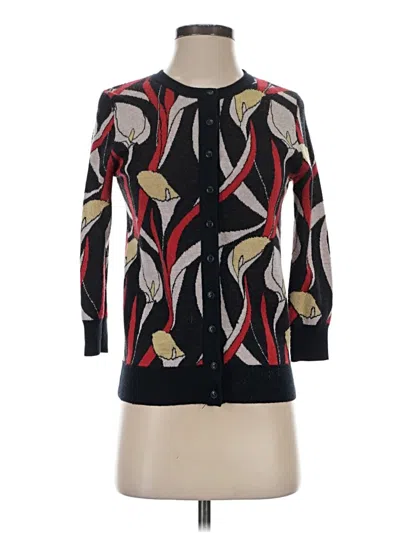 Pre-owned Chelsea & Theodore Cardigan Sweater In Black