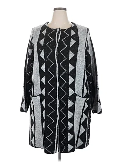 Pre-owned Chelsea & Theodore Cardigan Sweater In Black