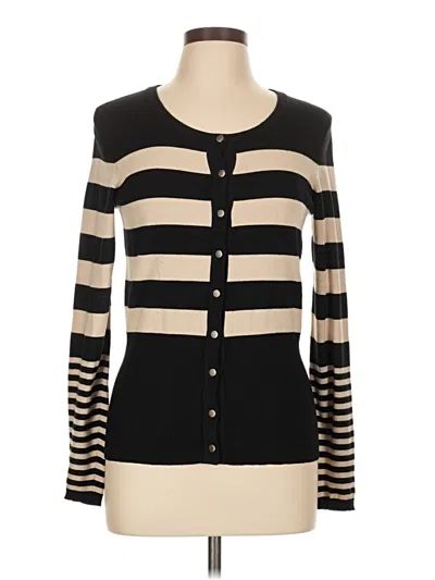 Pre-owned Chelsea & Theodore Cardigan Sweater In Black