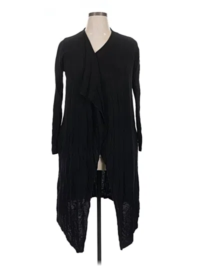 Pre-owned Chelsea & Theodore Cardigan Sweater In Black