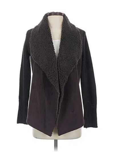 Pre-owned Chelsea & Theodore Cardigan Sweater In Gray
