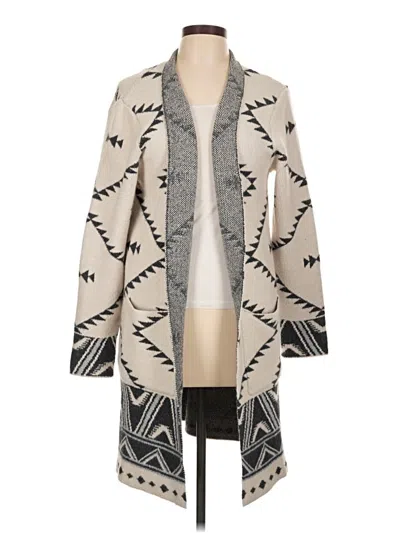 Pre-owned Chelsea & Theodore Cardigan Sweater In Gray