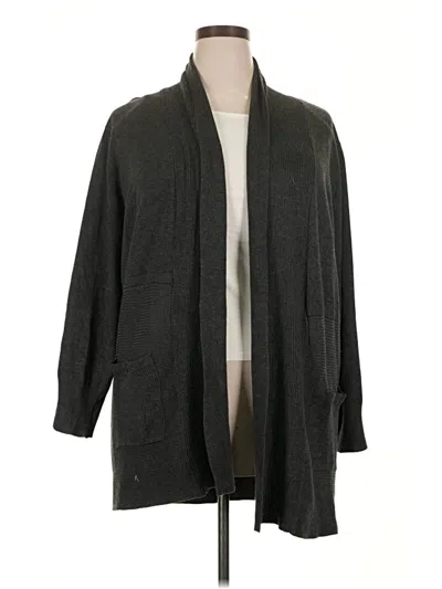 Pre-owned Chelsea & Theodore Cardigan Sweater In Gray