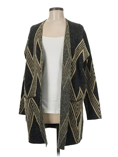 Pre-owned Chelsea & Theodore Cardigan Sweater In Gray