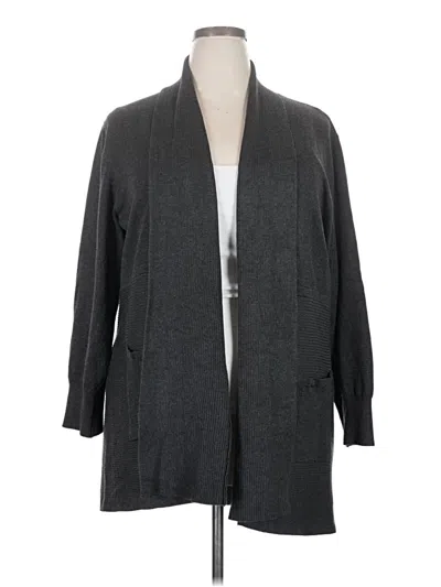 Pre-owned Chelsea & Theodore Cardigan Sweater In Gray