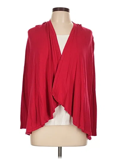 Pre-owned Chelsea & Theodore Cardigan Sweater In Red