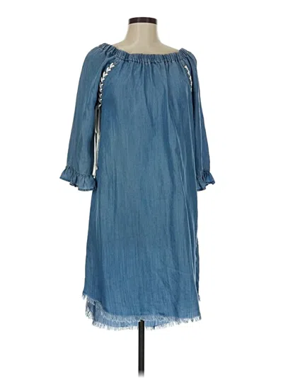 Pre-owned Chelsea & Theodore Casual Dress In Blue