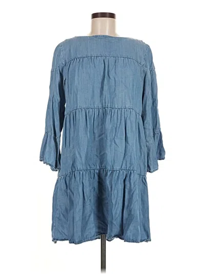 Pre-owned Chelsea & Theodore Casual Dress In Blue