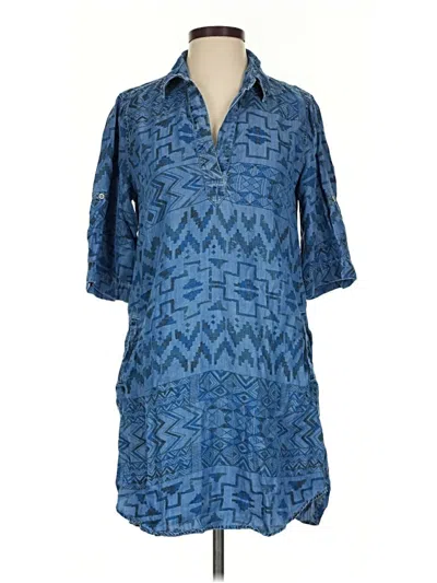 Pre-owned Chelsea & Theodore Casual Dress In Blue