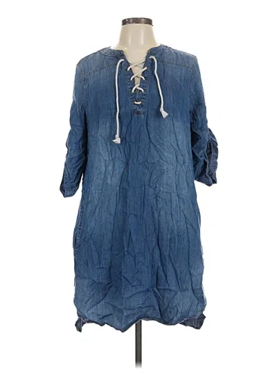 Pre-owned Chelsea & Theodore Casual Dress In Blue
