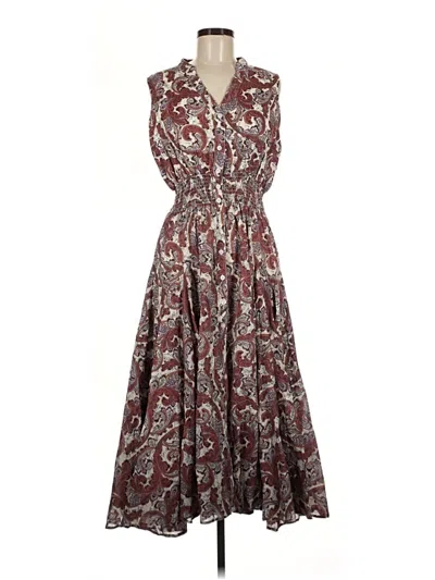 Pre-owned Chelsea & Theodore Casual Dress In Brown