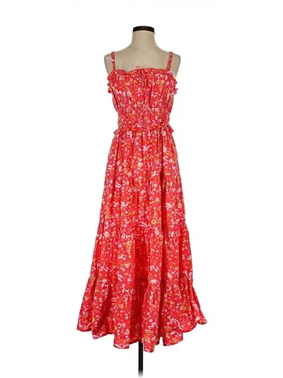 Pre-owned Chelsea & Theodore Casual Dress In Red