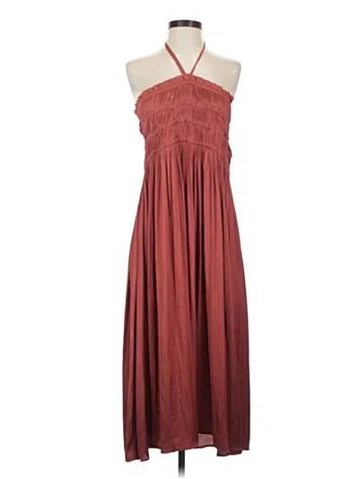 Pre-owned Chelsea & Theodore Casual Skirt In Burgundy