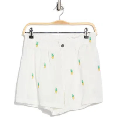 Chelsea And Theodore Embroidered Pineapple Shorts