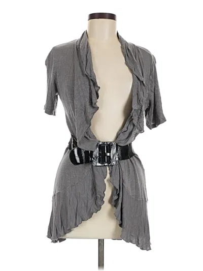 Pre-owned Chelsea & Theodore Kimono In Gray
