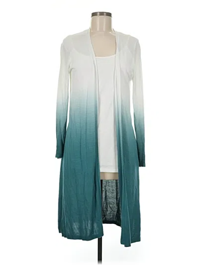 Pre-owned Chelsea & Theodore Kimono In Teal