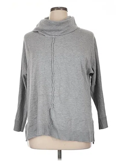 Pre-owned Chelsea & Theodore Long Sleeve Turtleneck In Gray