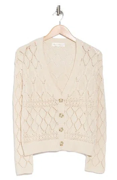 Chelsea And Theodore Pointelle Stitch Cardigan