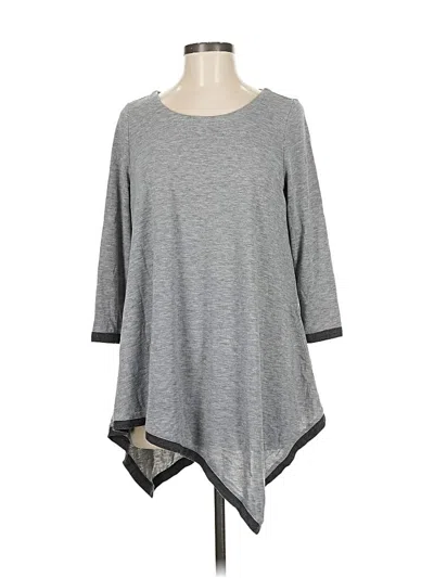 Pre-owned Chelsea & Theodore Poncho In Gray
