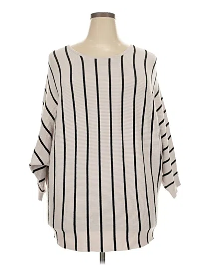Pre-owned Chelsea & Theodore Poncho In Ivory