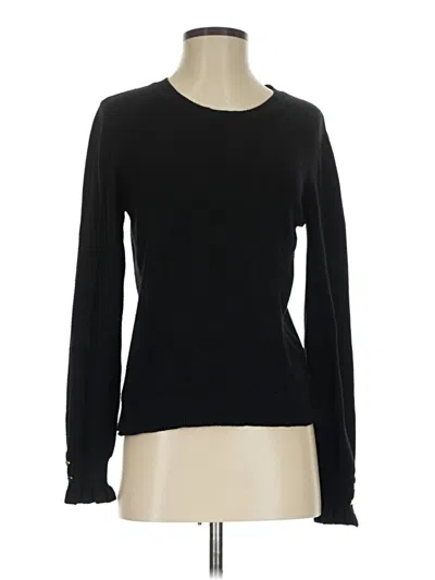 Pre-owned Chelsea & Theodore Pullover Sweater In Black