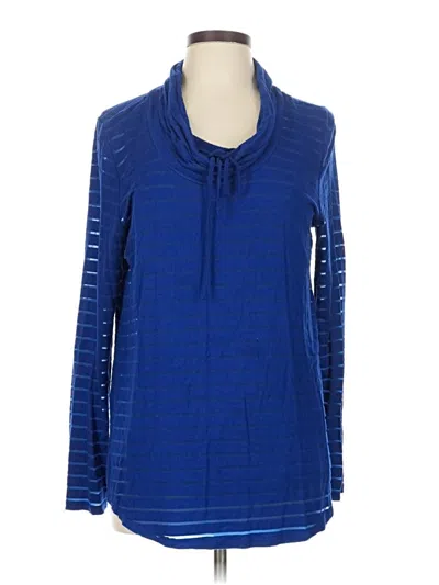 Pre-owned Chelsea & Theodore Pullover Sweater In Blue