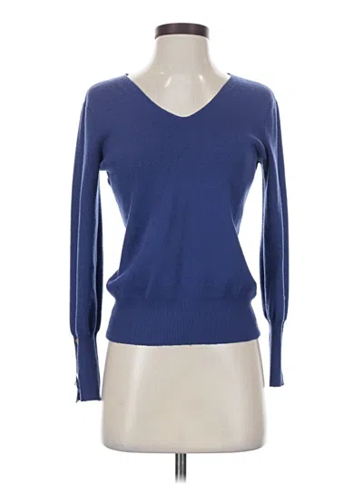 Pre-owned Chelsea & Theodore Pullover Sweater In Blue