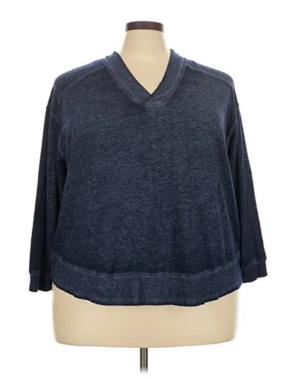 Pre-owned Chelsea & Theodore Pullover Sweater In Blue