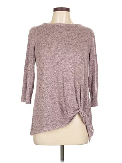 Pre-owned Chelsea & Theodore Pullover Sweater In Brown