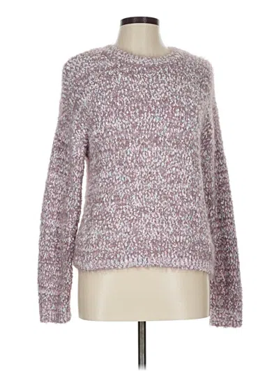 Pre-owned Chelsea & Theodore Pullover Sweater In Burgundy