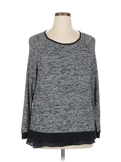 Pre-owned Chelsea & Theodore Pullover Sweater In Gray