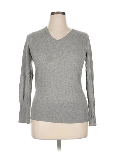 Pre-owned Chelsea & Theodore Pullover Sweater In Gray