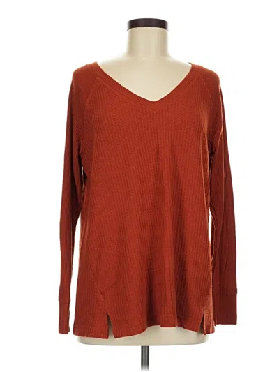 Pre-owned Chelsea & Theodore Pullover Sweater In Orange