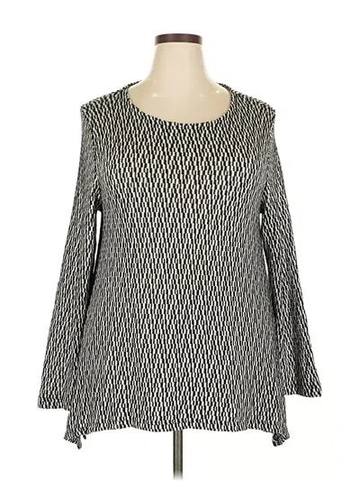 Pre-owned Chelsea & Theodore Pullover Sweater In Silver