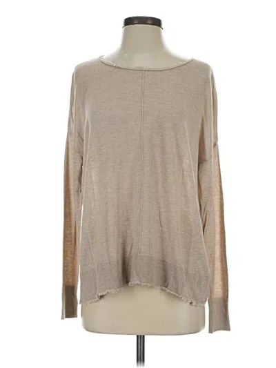 Pre-owned Chelsea & Theodore Pullover Sweater In Tan