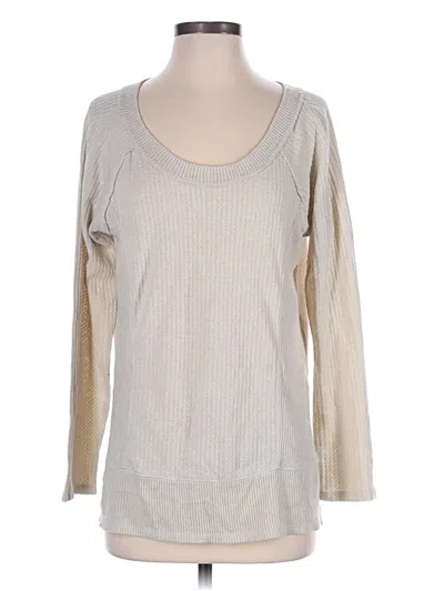 Pre-owned Chelsea & Theodore Pullover Sweater In White