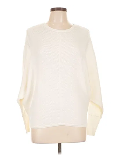 Pre-owned Chelsea & Theodore Pullover Sweater In White