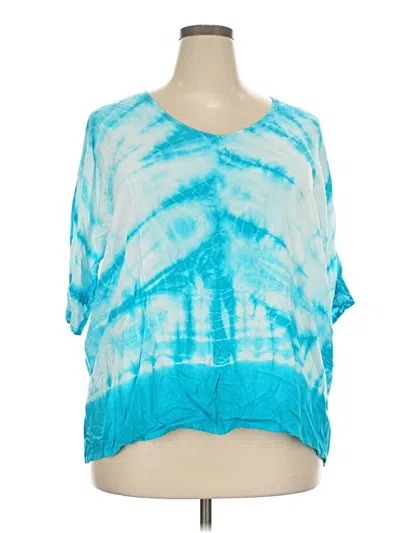 Pre-owned Chelsea & Theodore Short Sleeve T-shirt In Blue