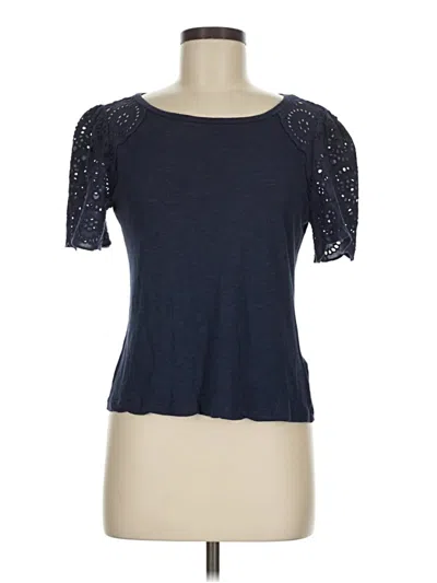 Pre-owned Chelsea & Theodore Short Sleeve T-shirt In Blue